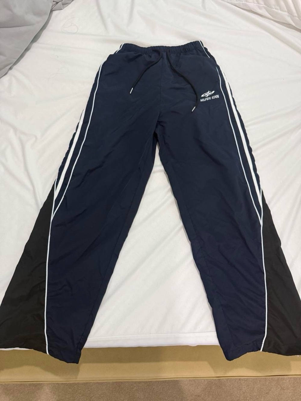 💙 Aelfric Eden Navy & Black Baggy Track Pants | XS 💙